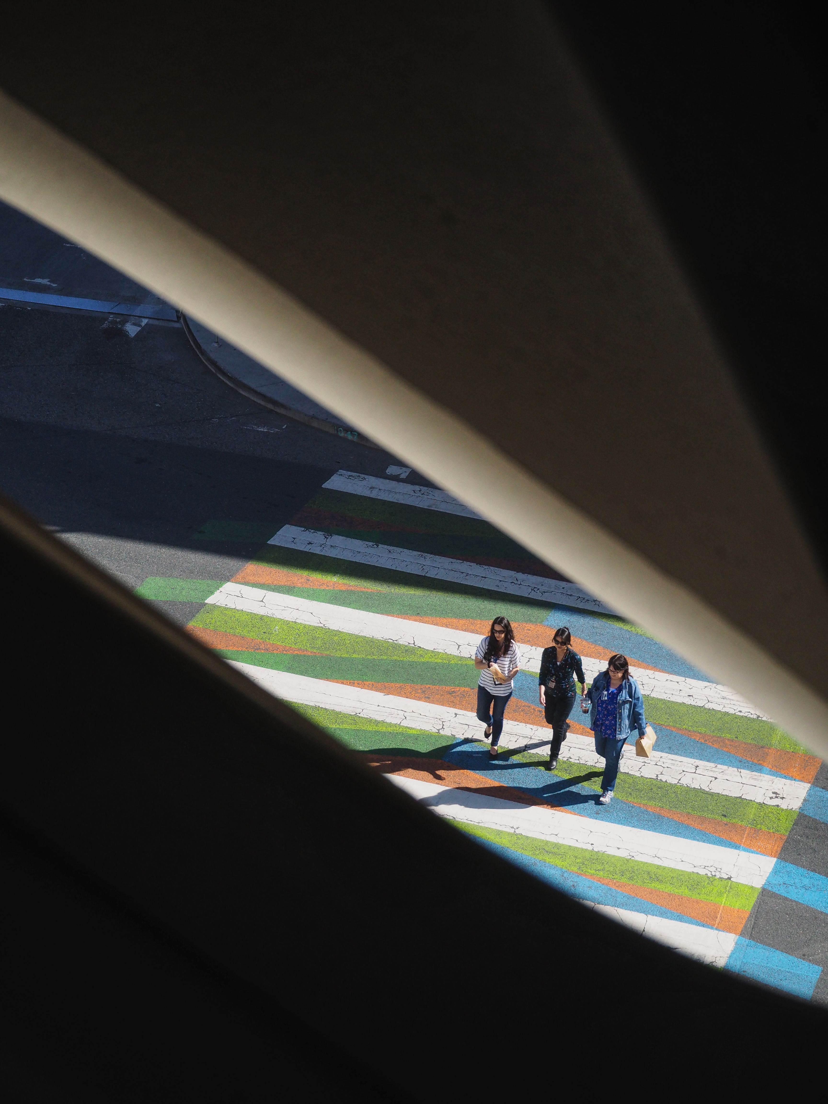 Los Angeles crossing cityscape