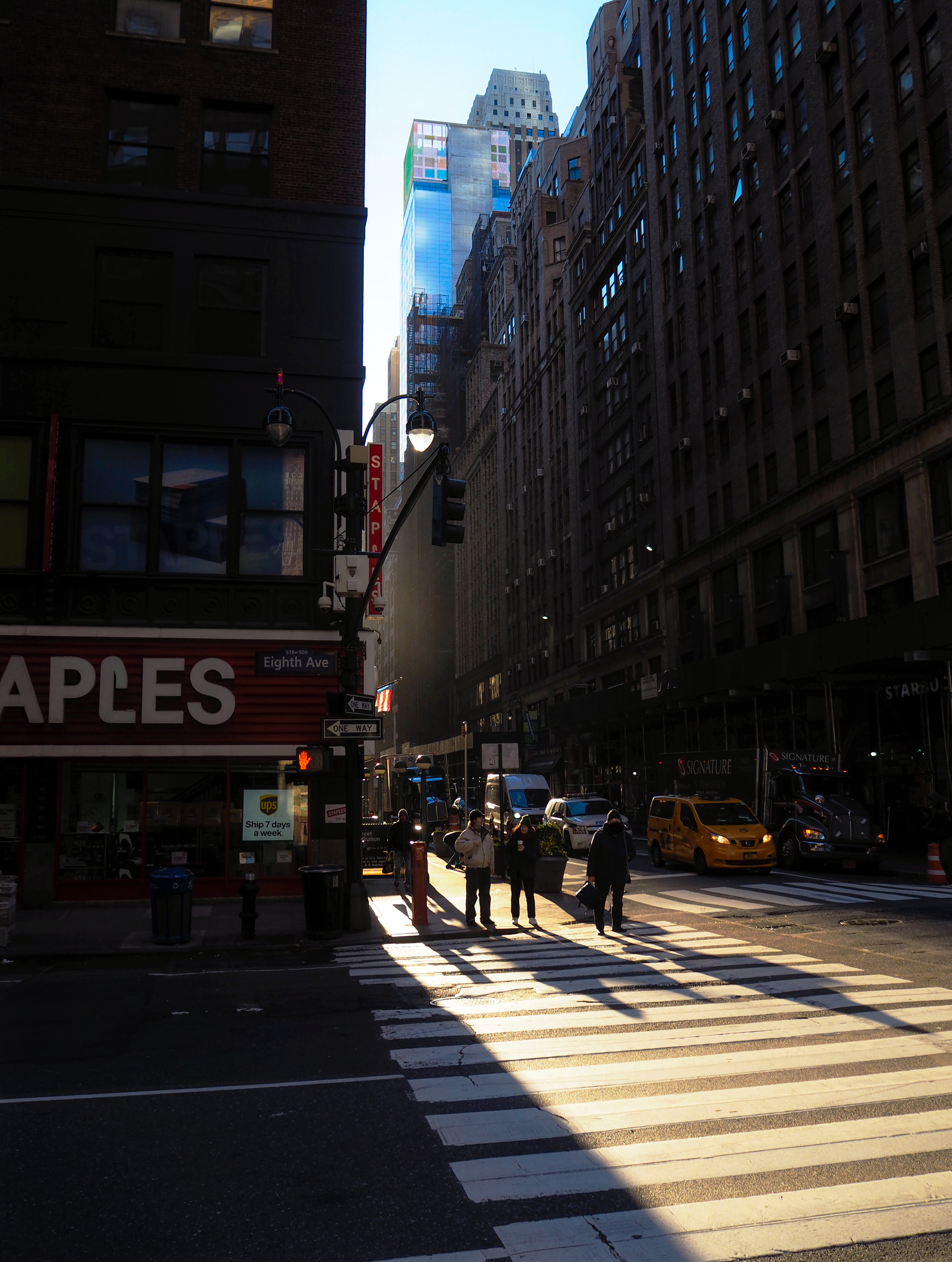 New York morning cityscape